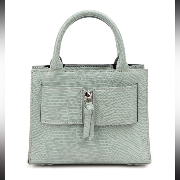 NWT Brandon Blackwood Kuei Green Lizard Print Bag🦎 - Picture 8 of 14